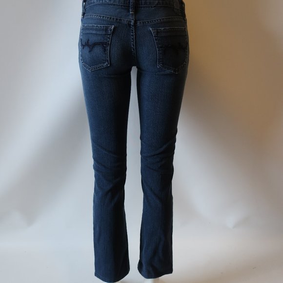 GOLD SIGN "ENVY" BLUE STRAIGHT LEG JEANS SZ 27* - Picture 5 of 9